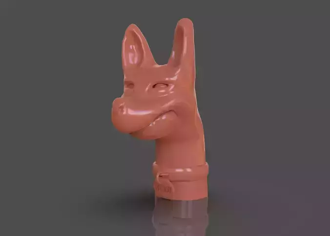 Stylized Xoloitzcuintle Bust