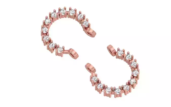 Women Earrings 3dm STL OBJ FBX Renders Details