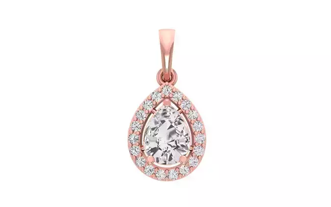 Women Pendant 3dm STL OBJ FBX Renders Details