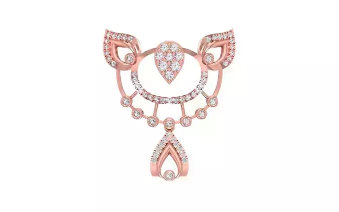 Women Pendant 3dm STL OBJ FBX Renders Details