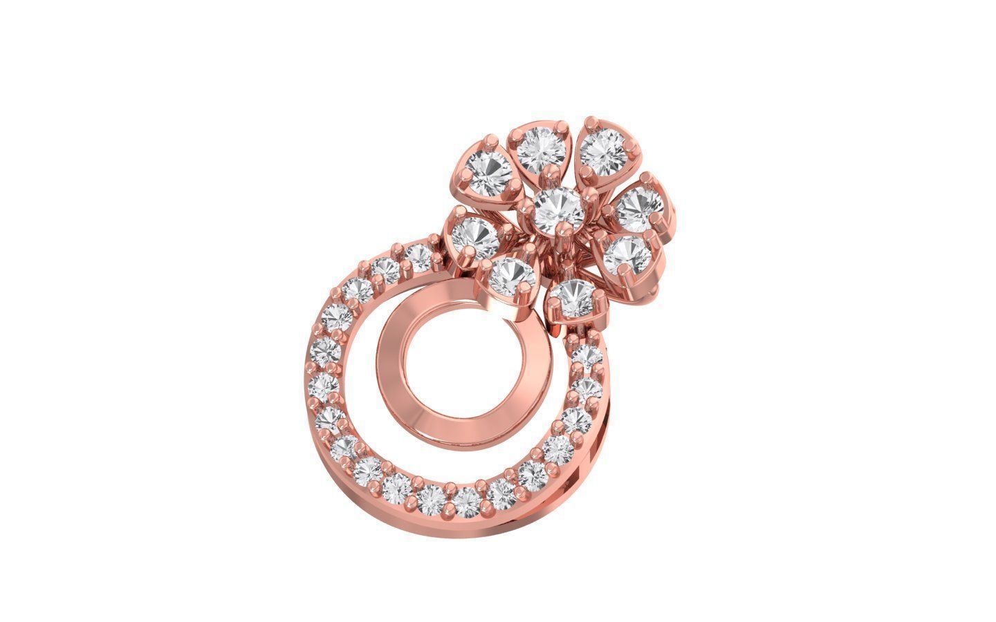 Women Pendant 3dm STL OBJ FBX Renders Details 3D print model_1