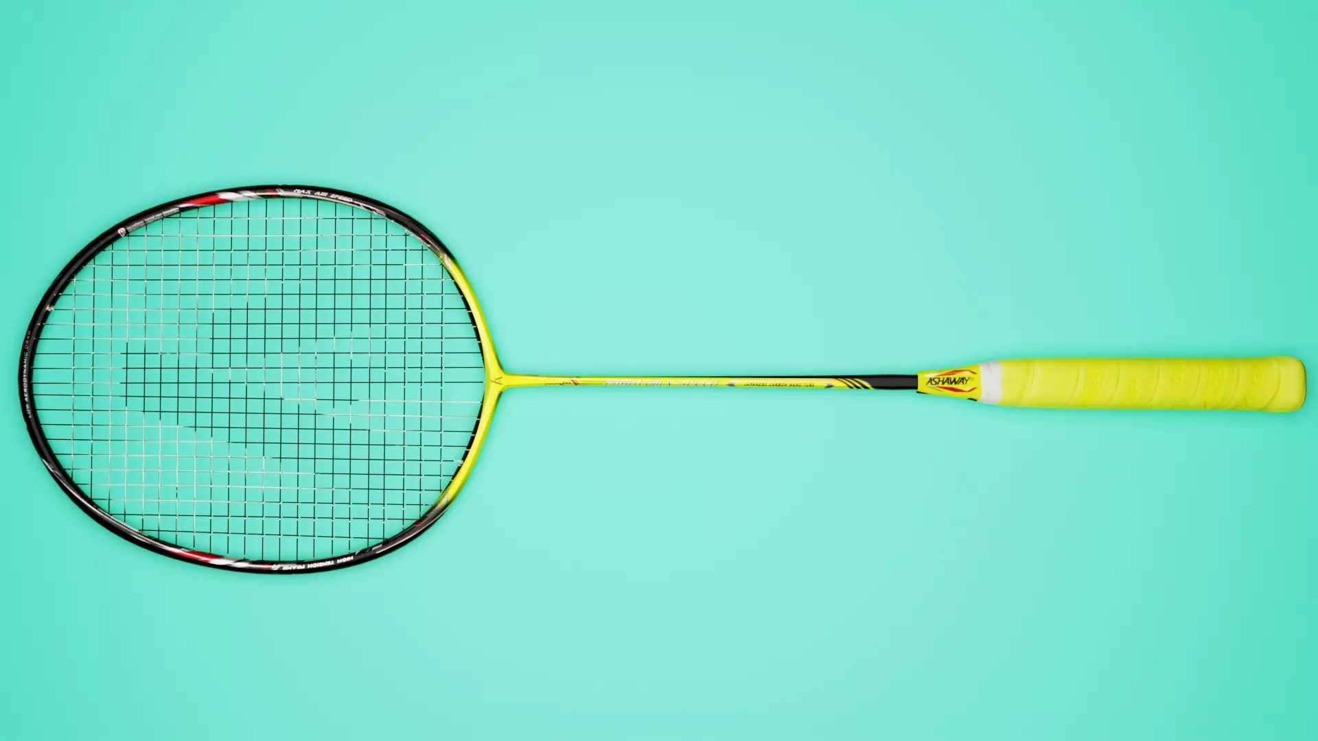 Badminton Racket Low-poly 3D model_0