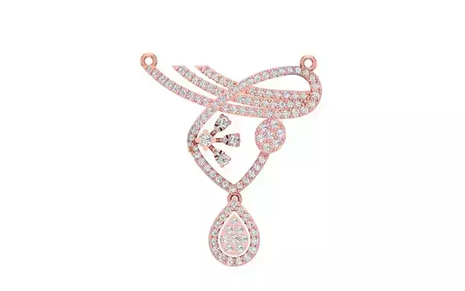 Women Pendant 3dm STL OBJ FBX Renders Details