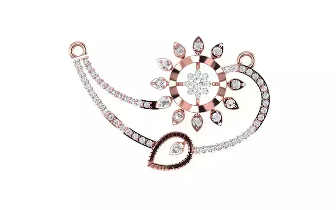 Women Pendant 3dm STL OBJ FBX Renders Details