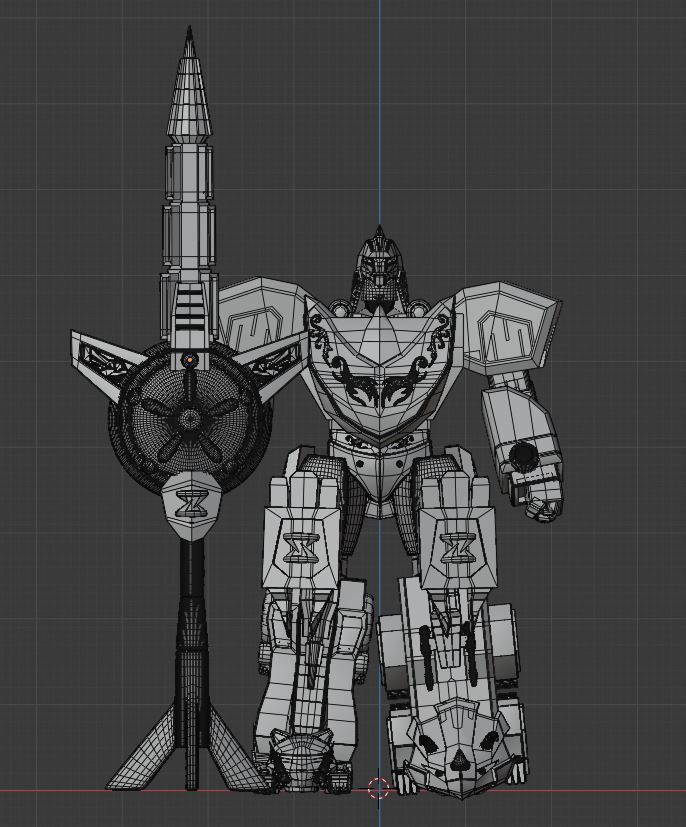 Dragonzord in Battle Mode - Power Ranger 3D model_9