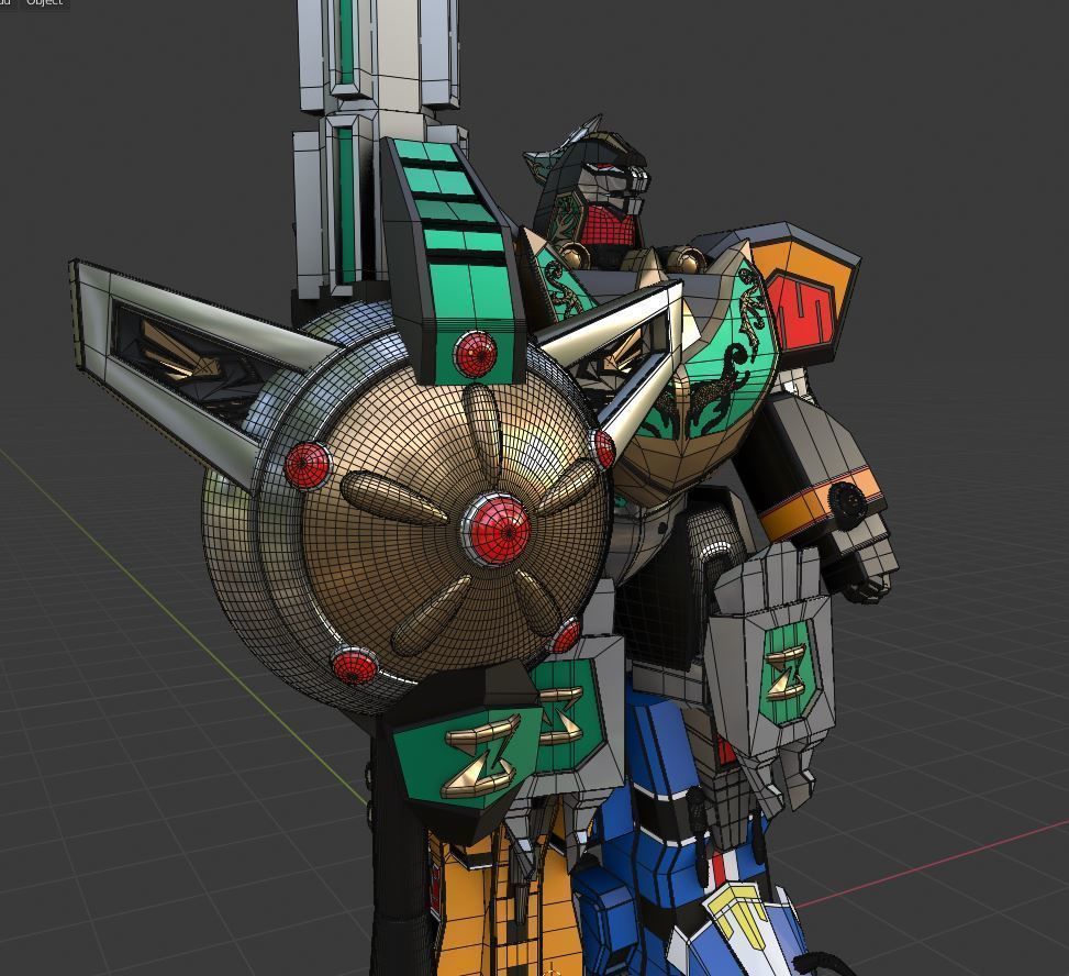 Dragonzord in Battle Mode - Power Ranger 3D model_6