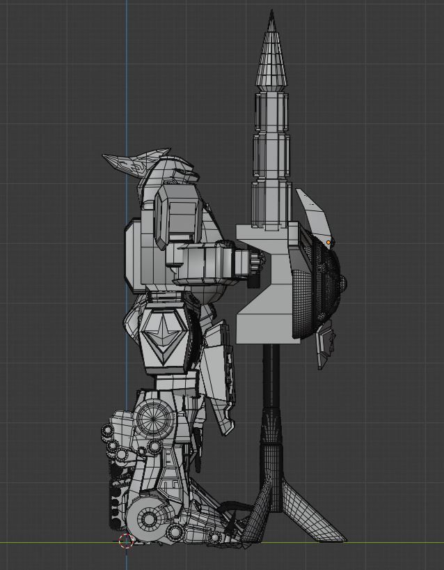 Dragonzord in Battle Mode - Power Ranger 3D model_12