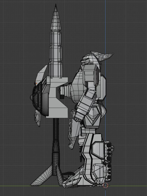 Dragonzord in Battle Mode - Power Ranger 3D model_10
