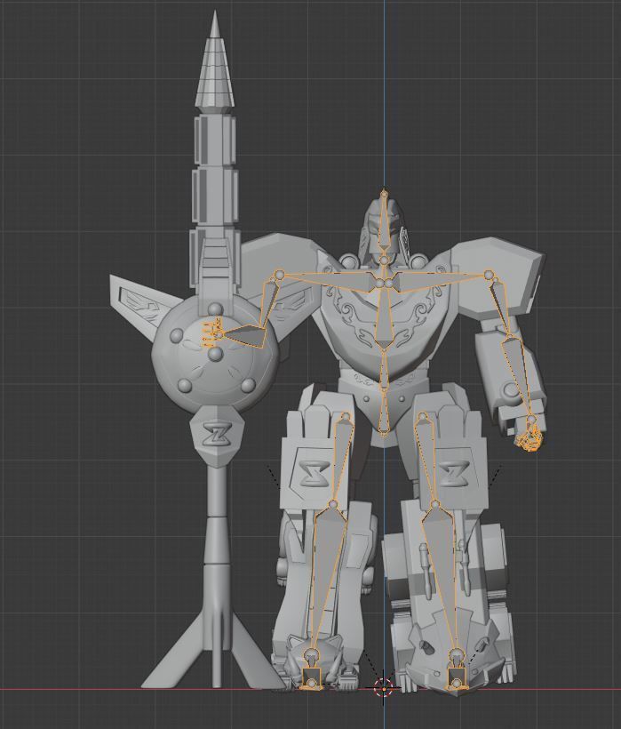 Dragonzord in Battle Mode - Power Ranger 3D model_13