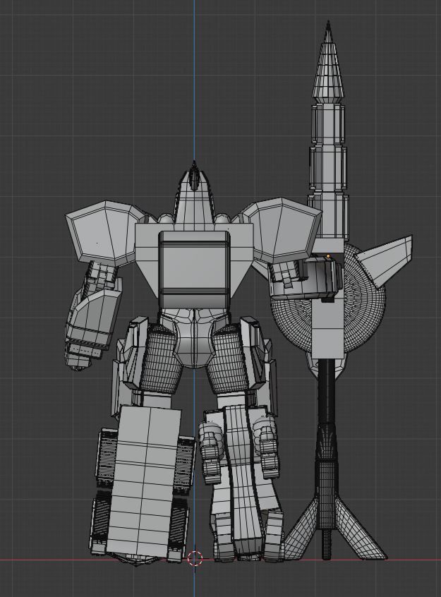 Dragonzord in Battle Mode - Power Ranger 3D model_11