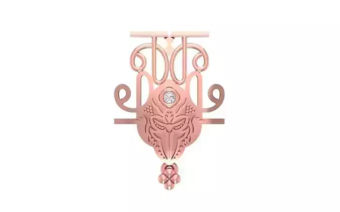 Women Pendant 3dm STL OBJ FBX Renders Details