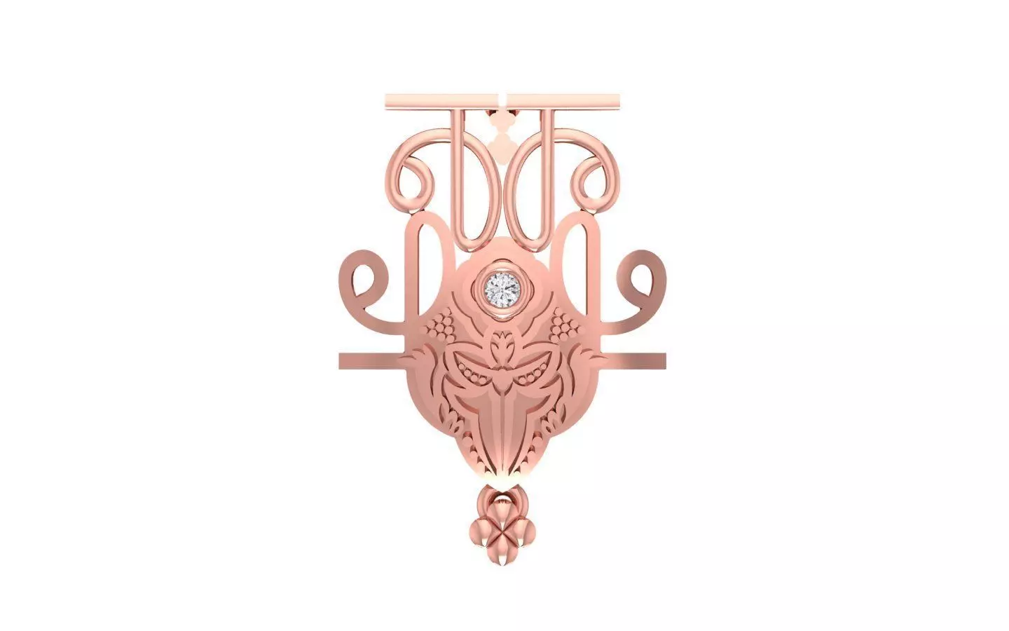 Women Pendant 3dm STL OBJ FBX Renders Details 3D print model_0