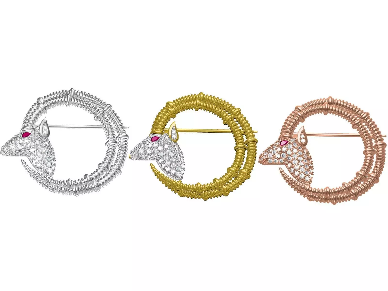 Schlumberger Brooch 3D print model_0