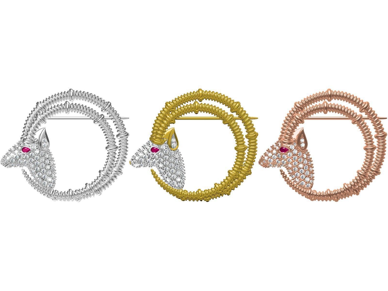 Schlumberger Brooch 3D print model_2