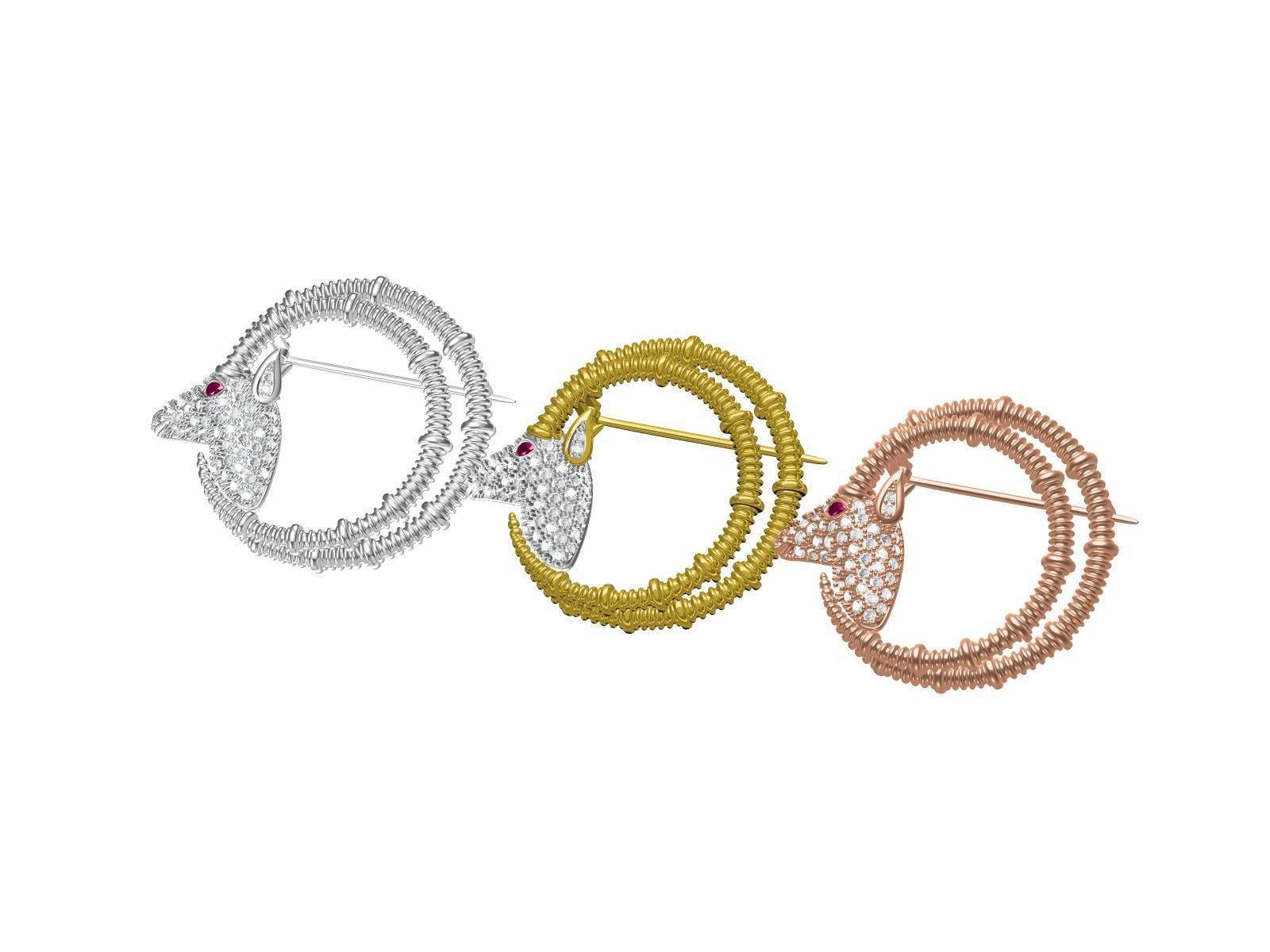 Schlumberger Brooch 3D print model_1