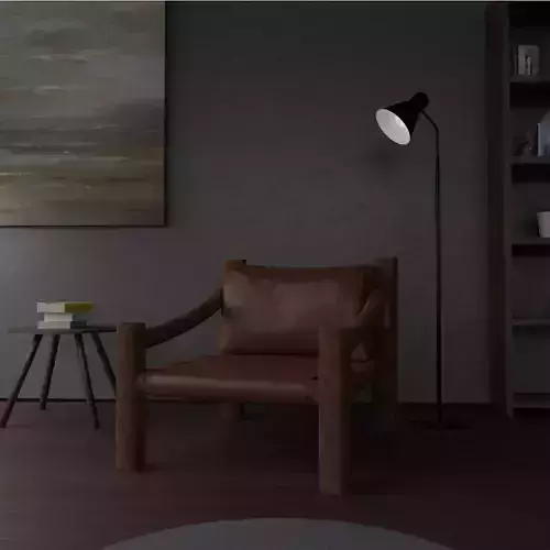 Armchair wooden lounge chair