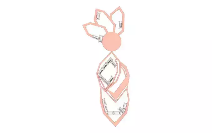 Women Pendant 3dm STL OBJ FBX Renders Details