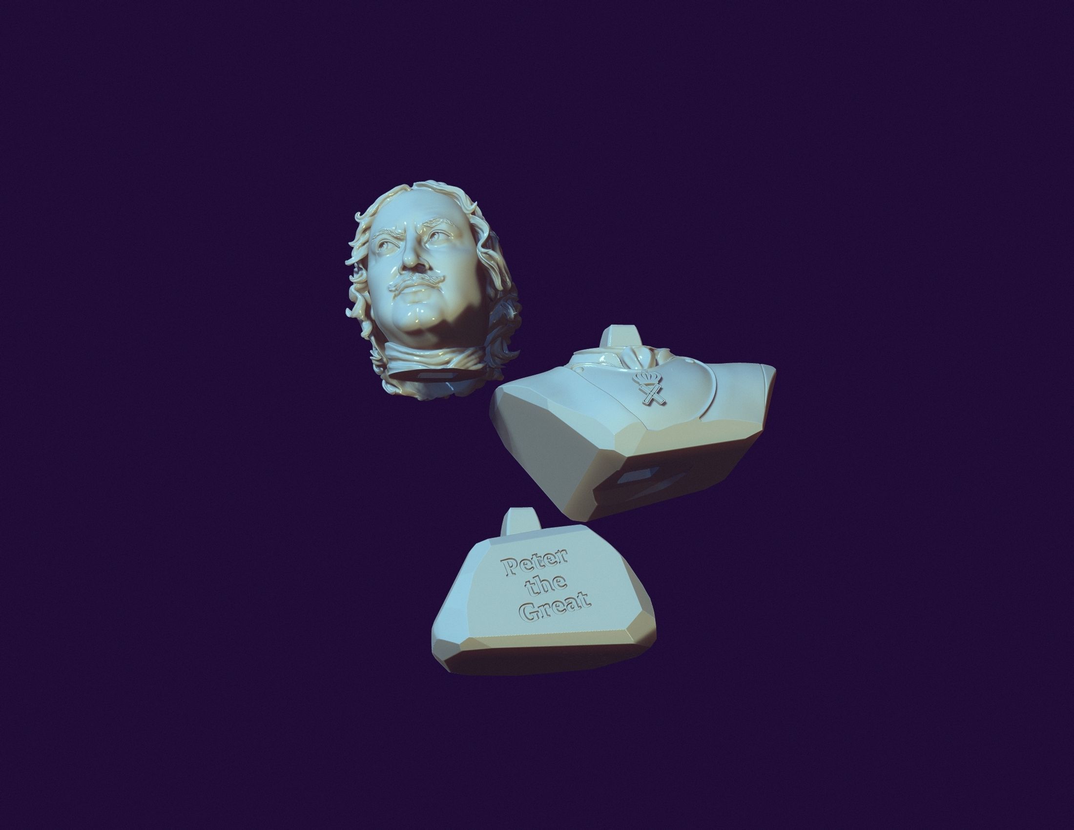 Peter the Great  3D print model_1