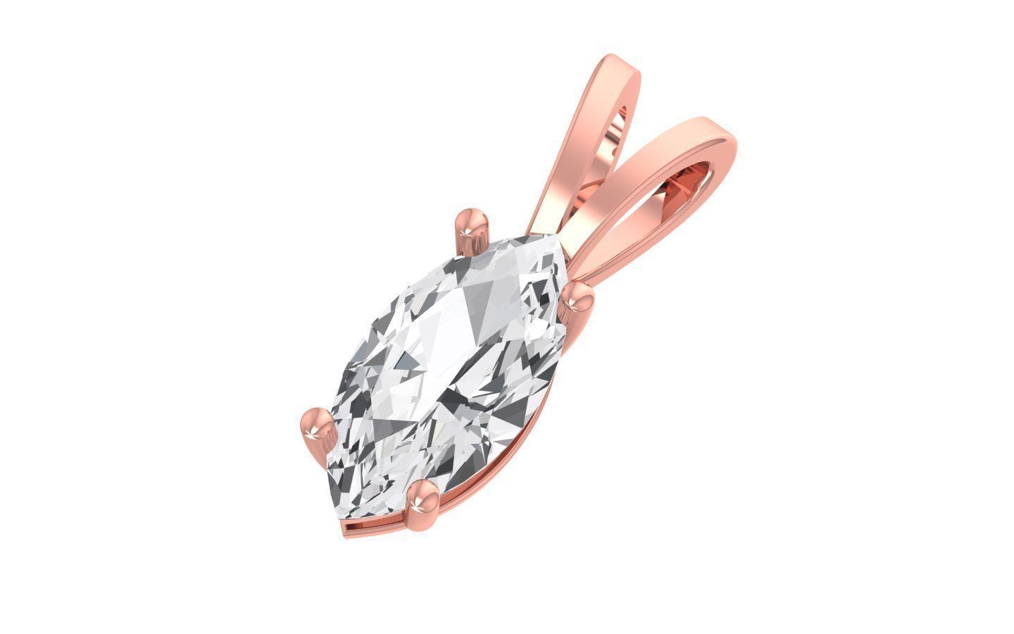 Women Pendant 3dm STL OBJ FBX Renders Details 3D print model_1