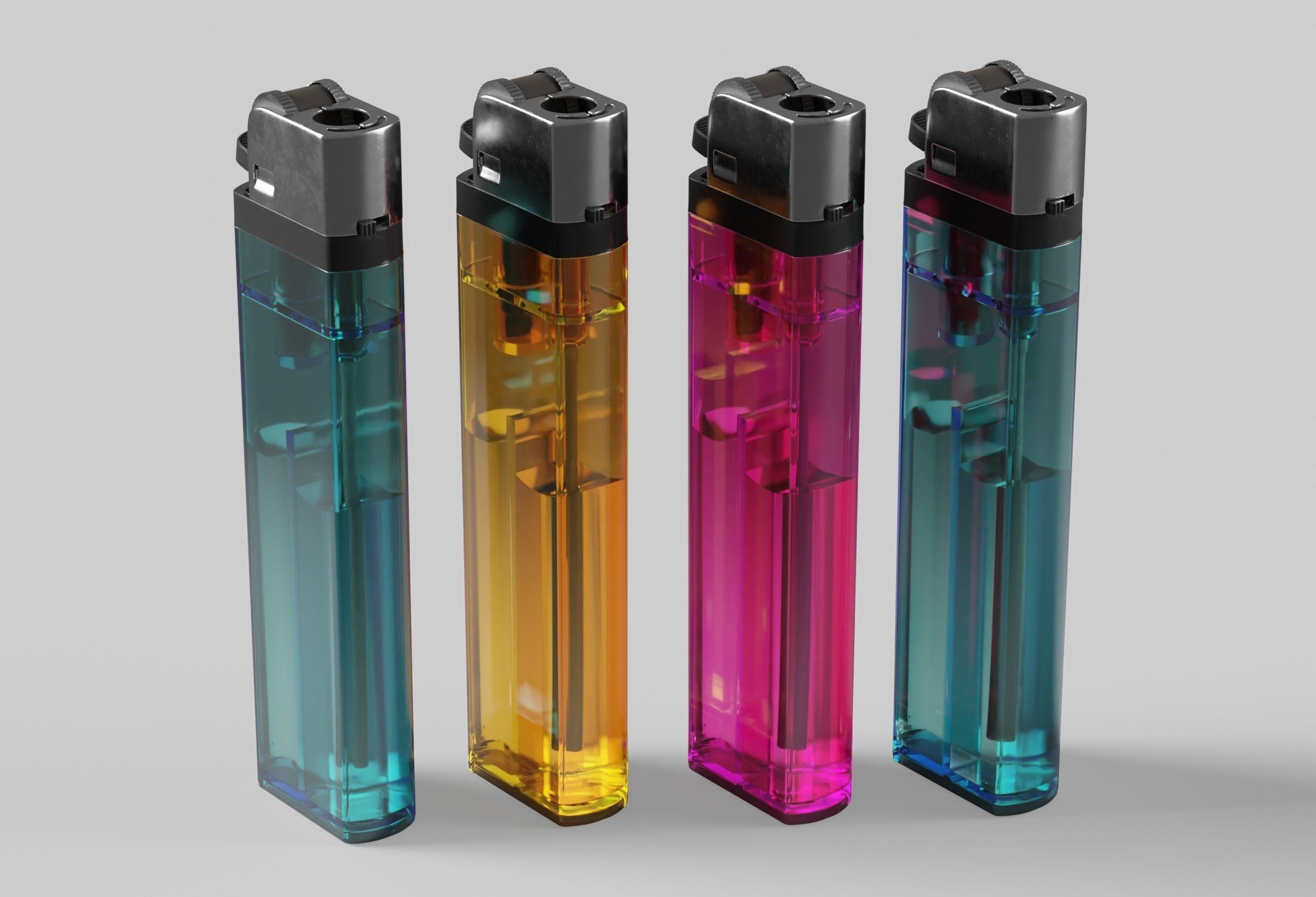 Disposable Lighter 3D model_8