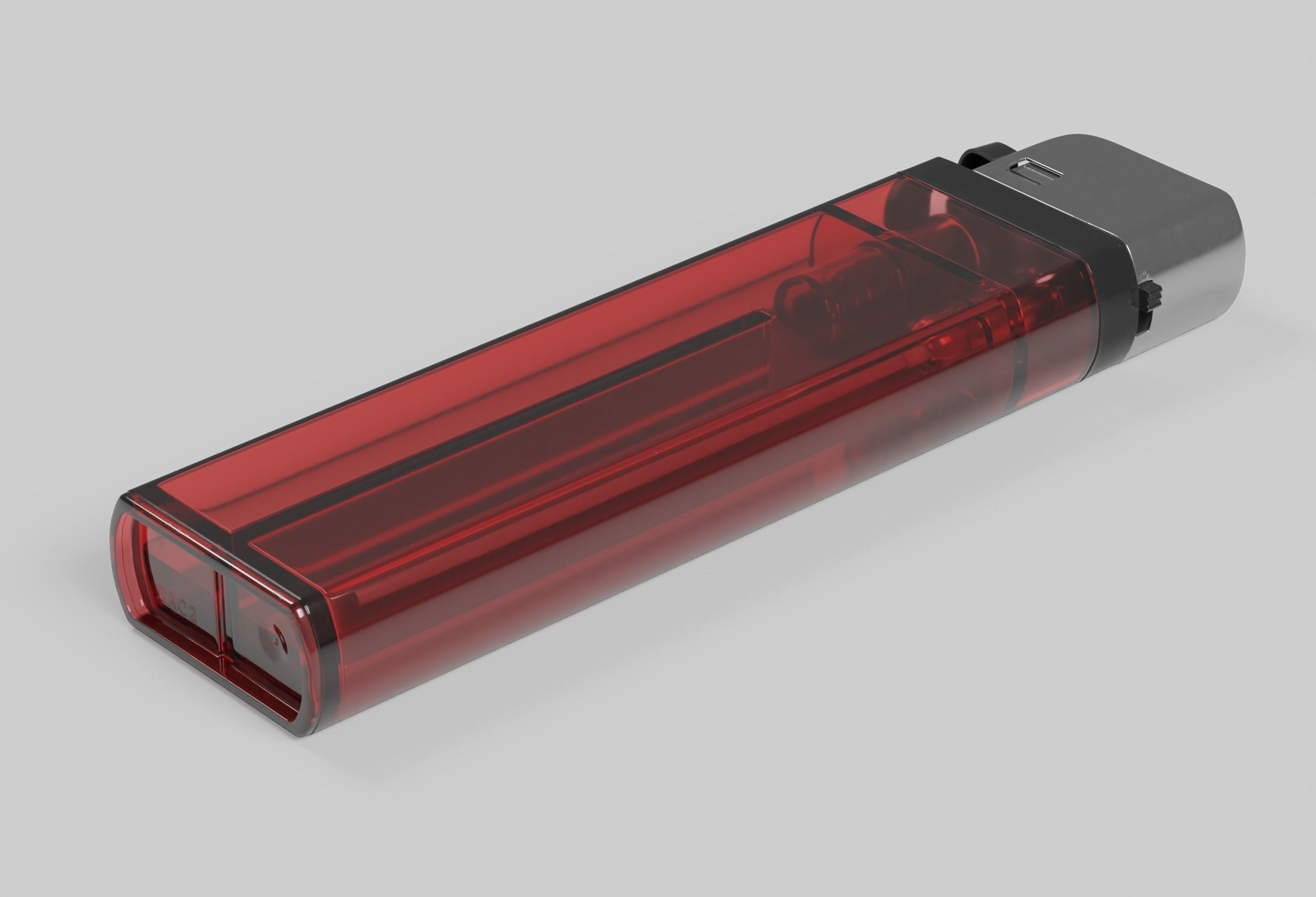 Disposable Lighter 3D model_4