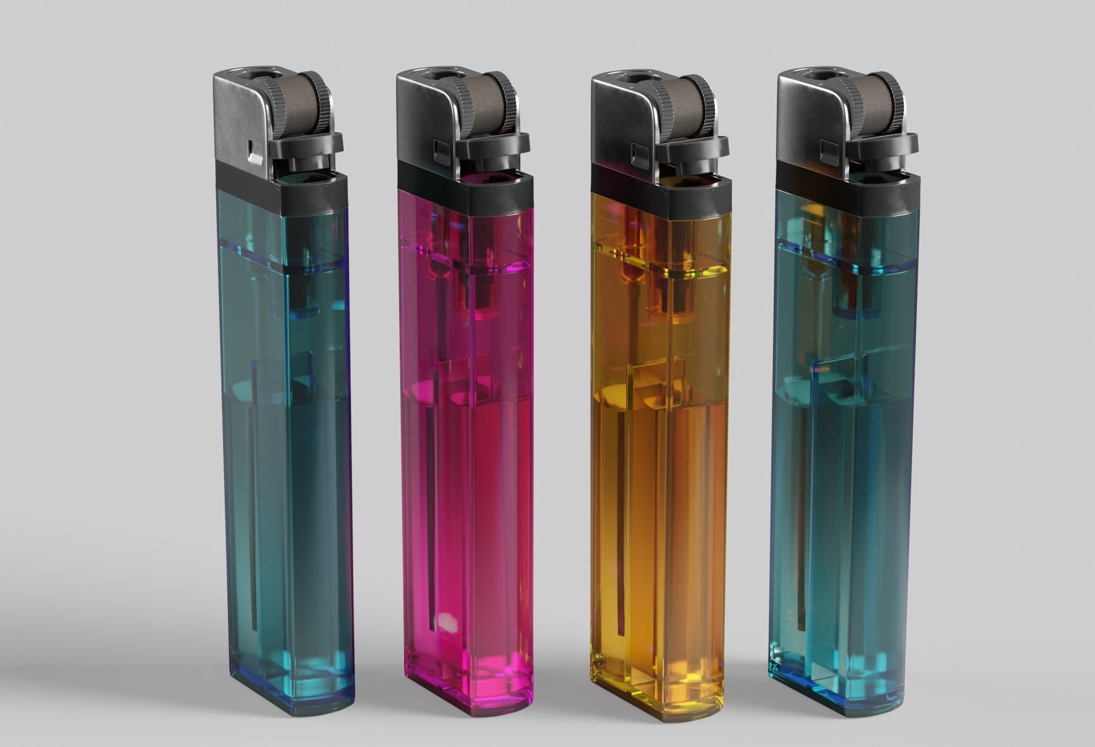 Disposable Lighter 3D model_10