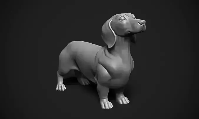 Dachshund 3D print model