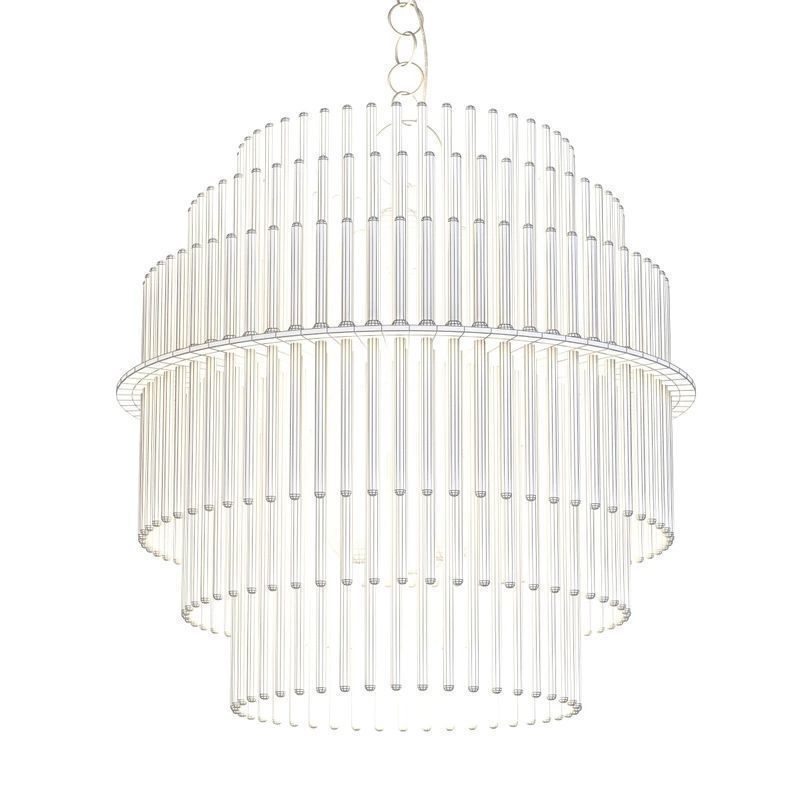 GAETANO SCIOLARI LIGHTOLIER CHANDELIER 3D model_4