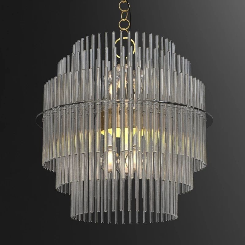 GAETANO SCIOLARI LIGHTOLIER CHANDELIER 3D model_2