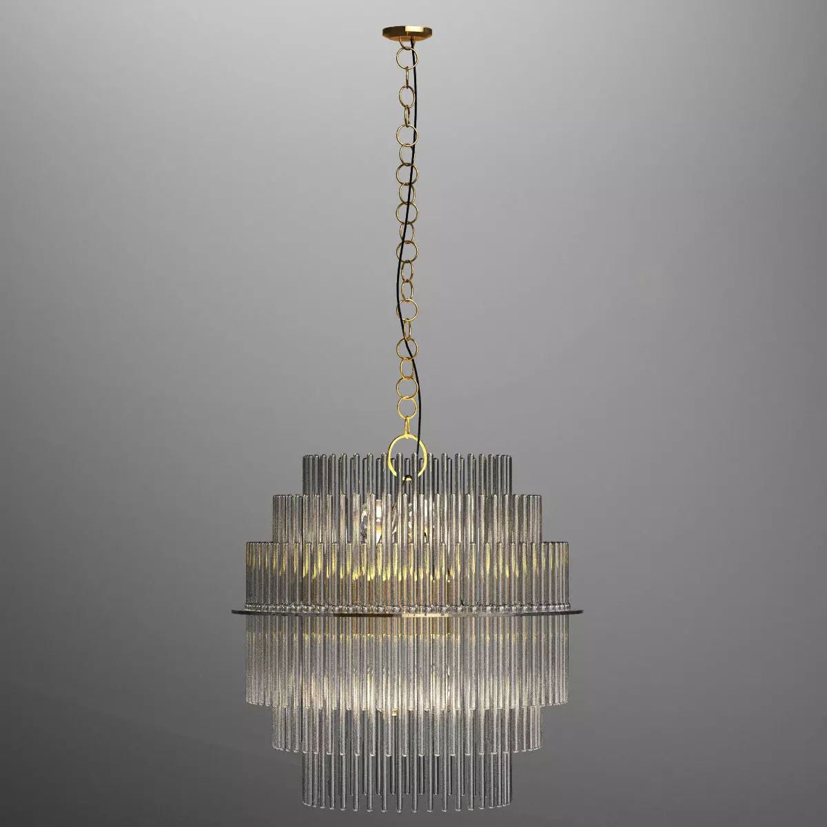 GAETANO SCIOLARI LIGHTOLIER CHANDELIER 3D model_0
