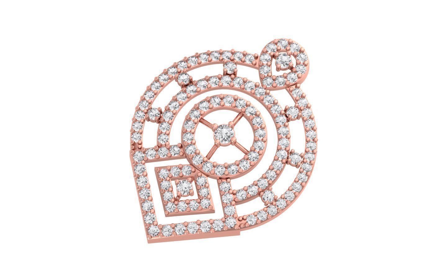 Women Pendant 3dm STL OBJ FBX Renders Details 3D print model_1