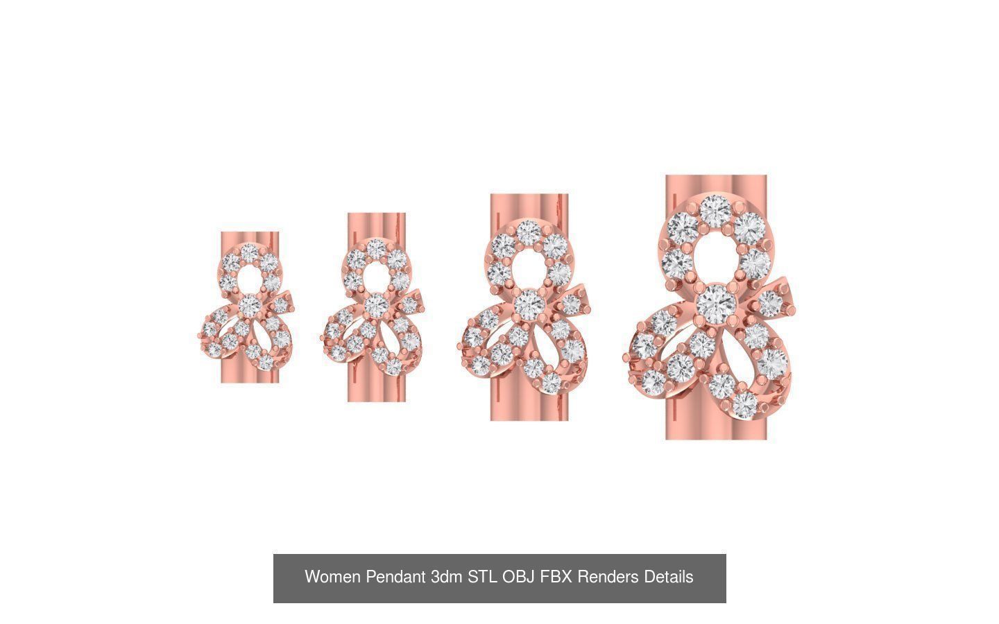 8 Different Size Pendant 3dm STL OBJ FBX Details Collection _9