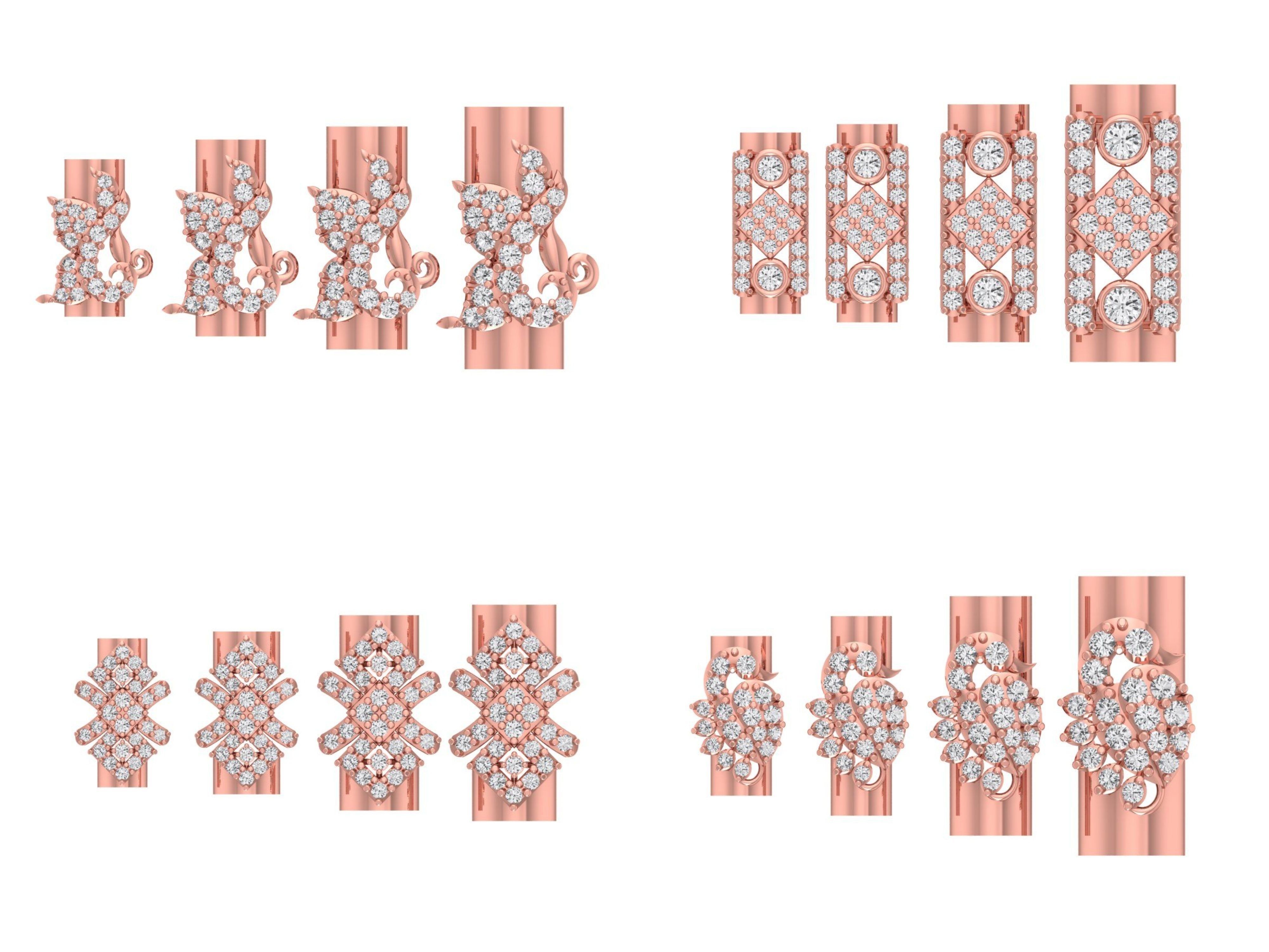 8 Different Size Pendant 3dm STL OBJ FBX Details Collection _1