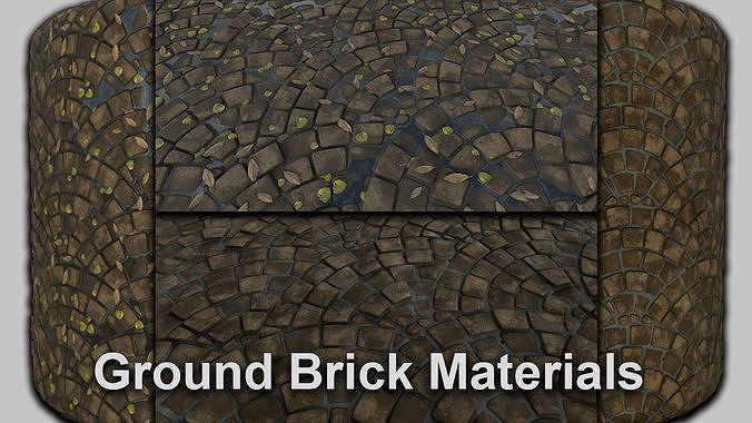 Ground Brick Material 9 Texture