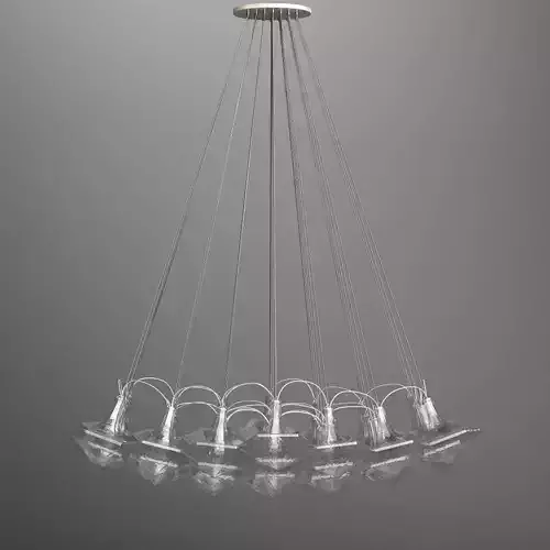 Lasvit Facet Blown Glass Pendant 3D model