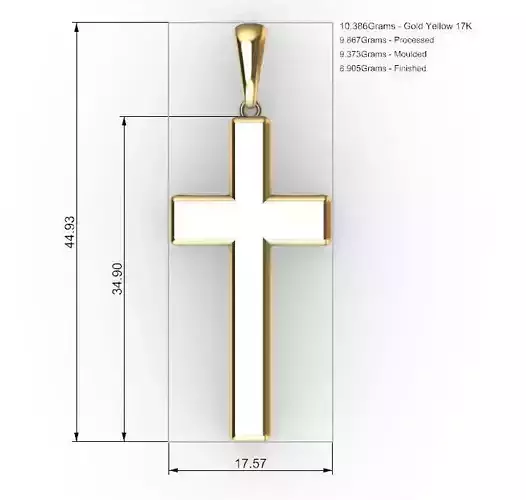 Jewellery Cross  Pendant 3D print model
