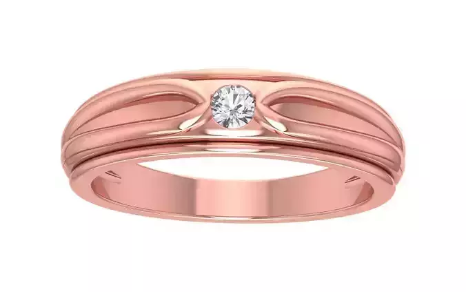 Solitaire Band Rings 3dm STL OBJ FBX Renders Details 3D print model