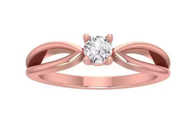Solitaire Double Band Ring 3dm STL OBJ FBX Renders Details