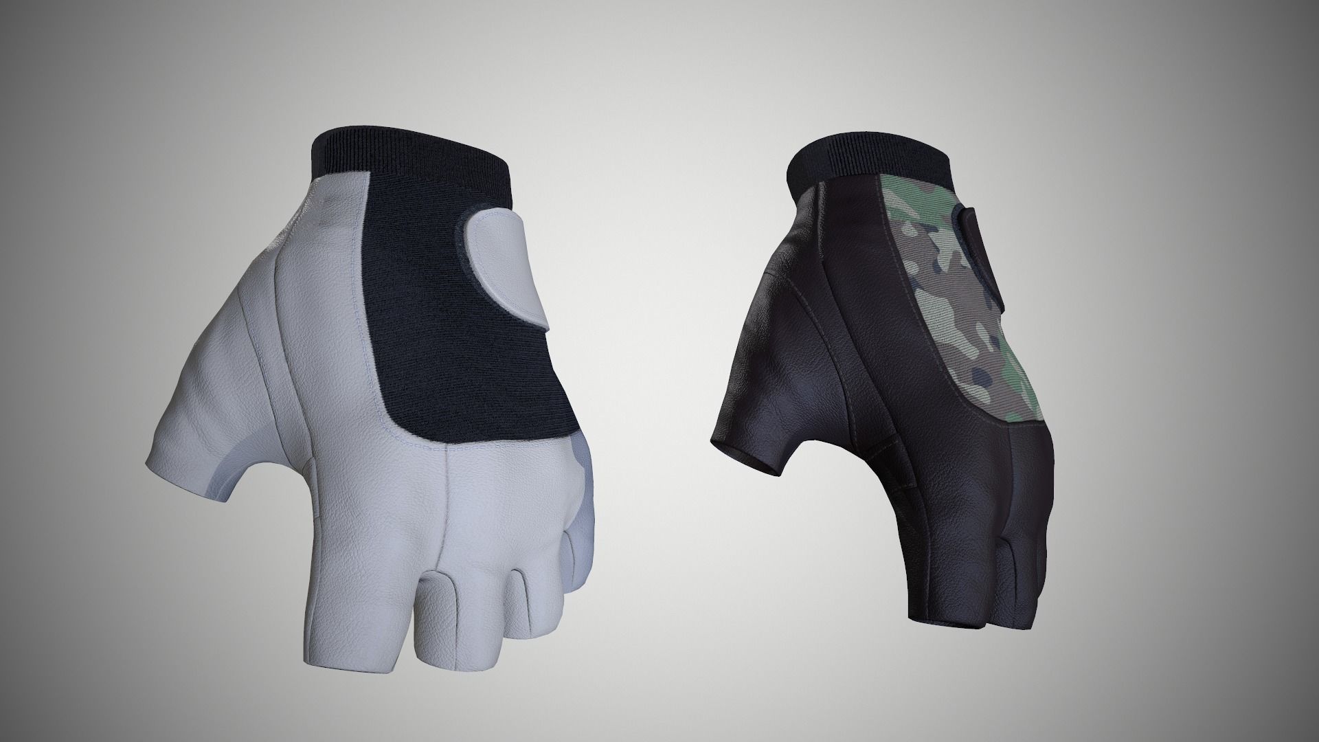 Gloves 03 Low-poly 3D model_8