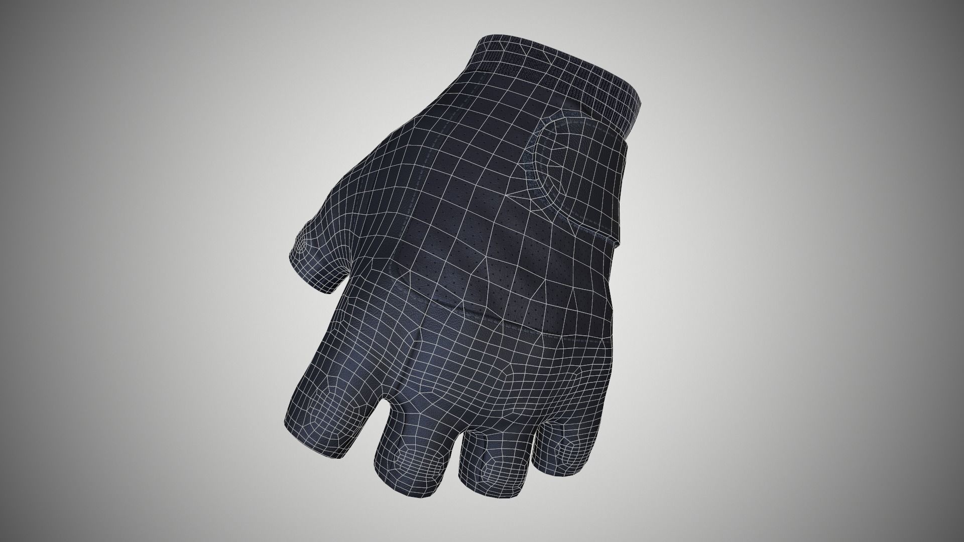 Gloves 03 Low-poly 3D model_14