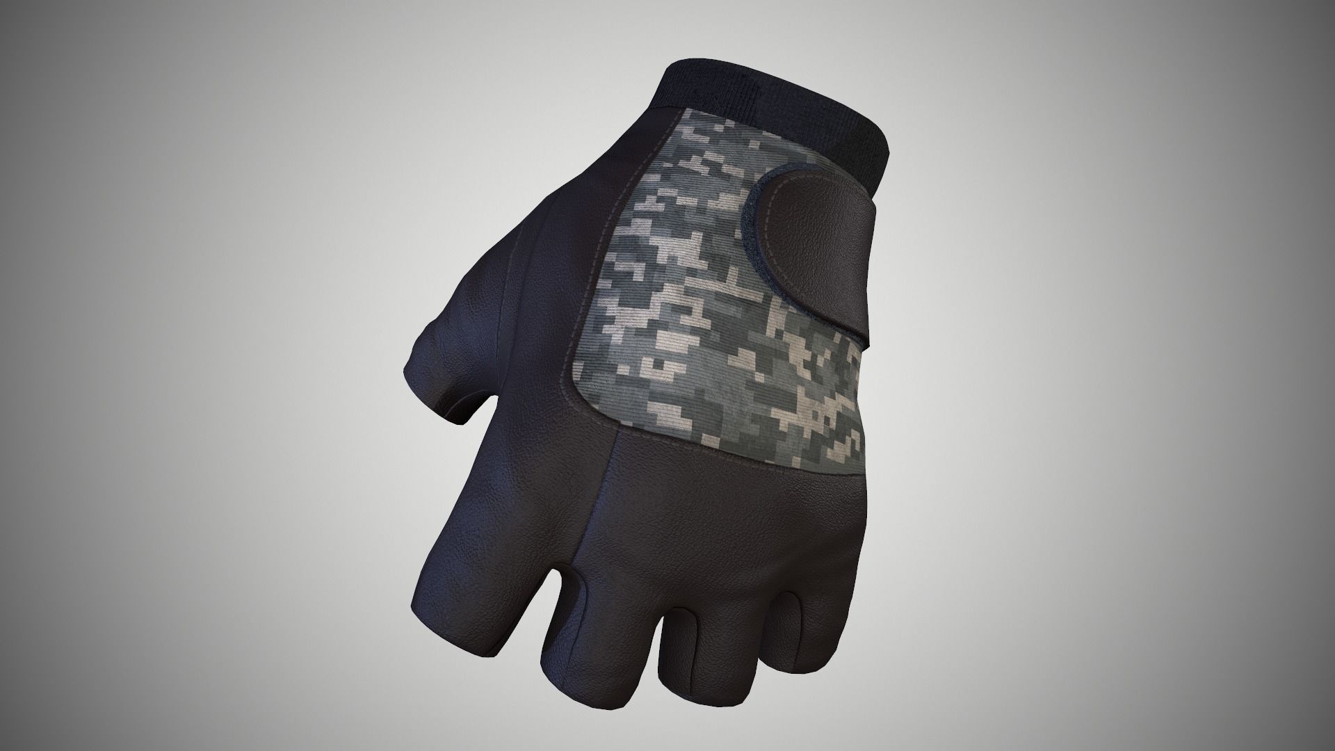 Gloves 03 Low-poly 3D model_9