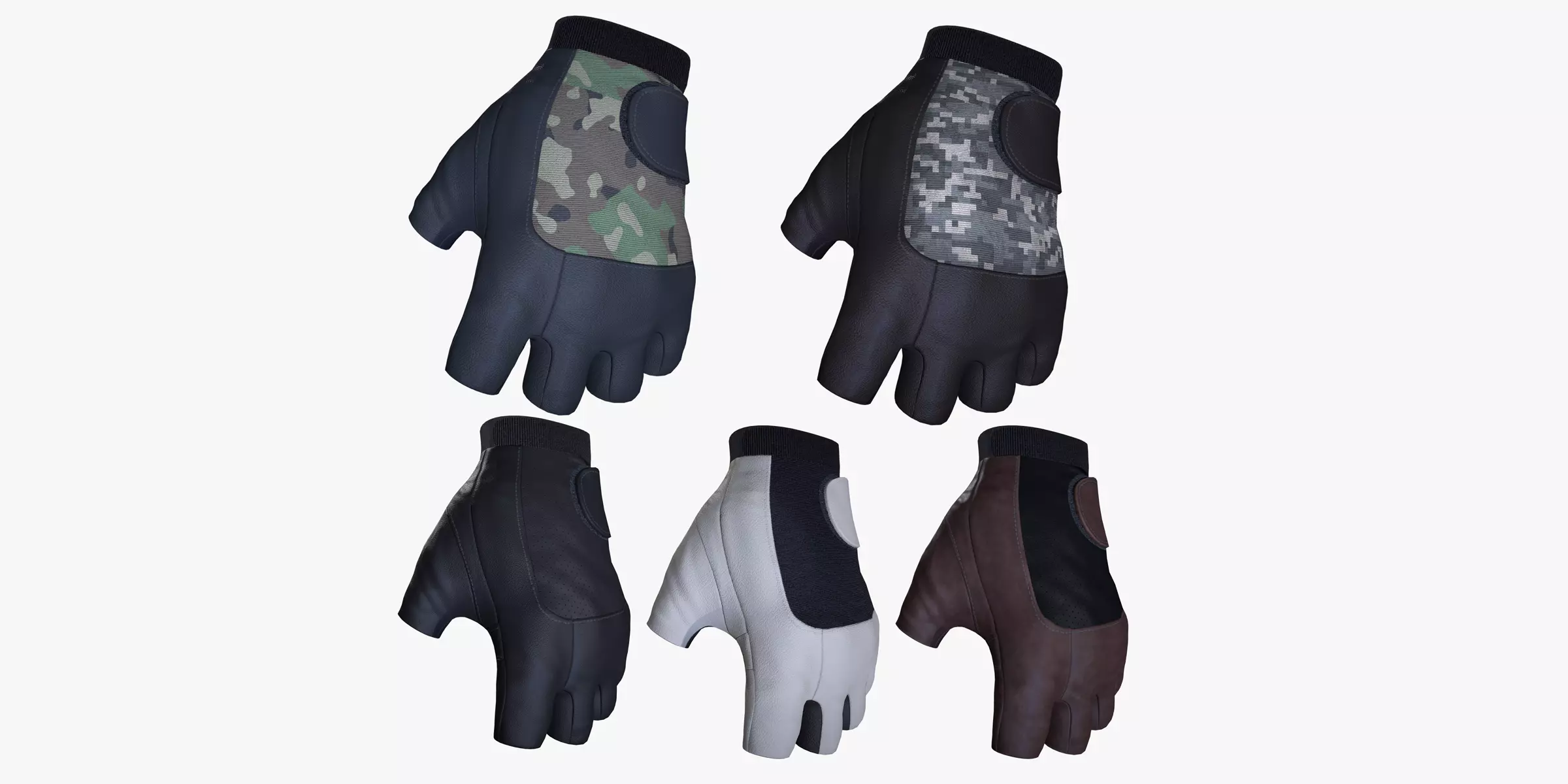 Gloves 03 Low-poly 3D model_0