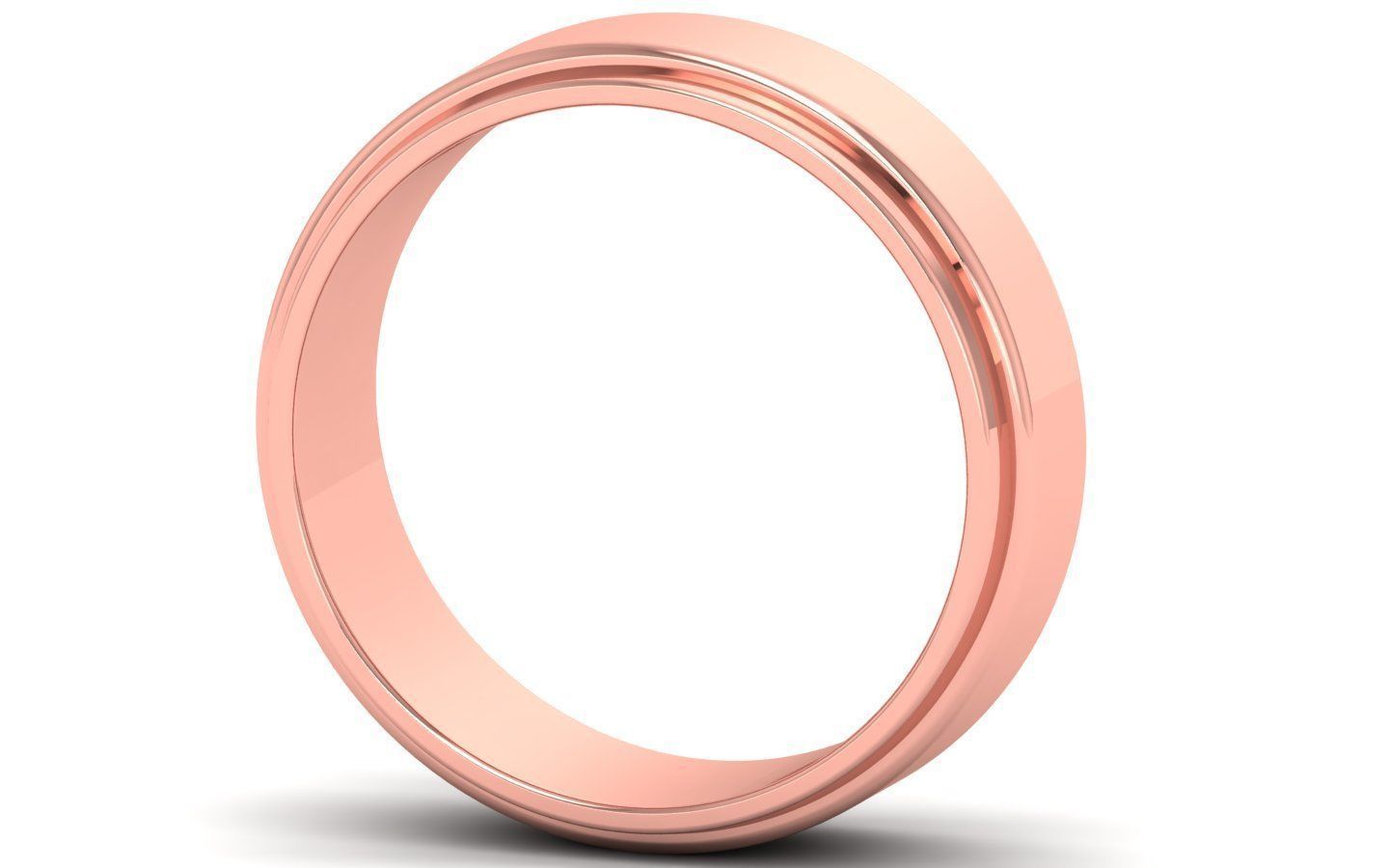 Solitaire Band Rings 3dm STL OBJ FBX Renders Details 3D print model_1