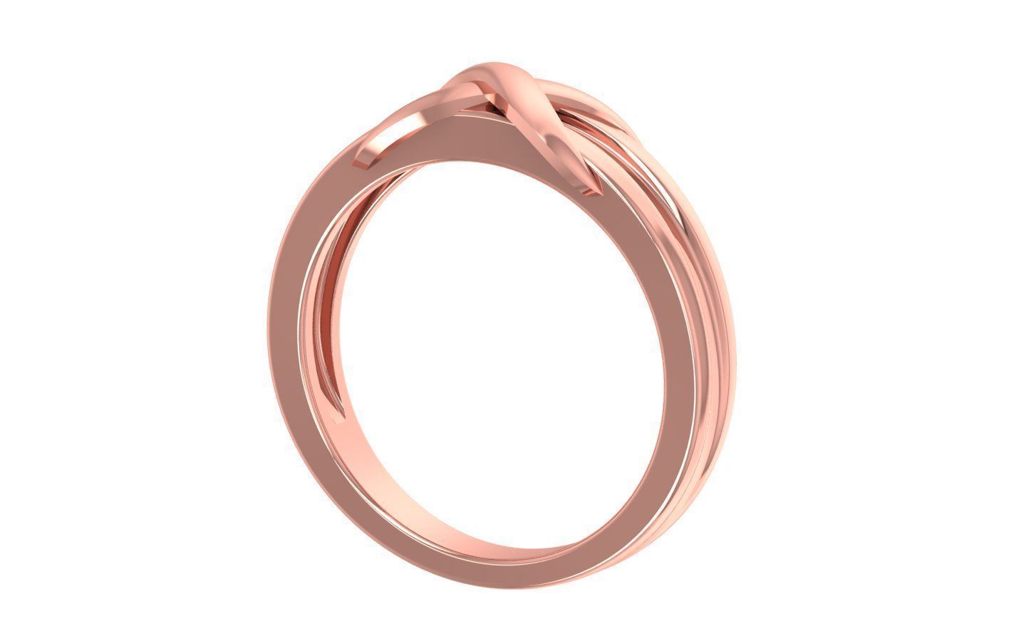 Solitaire Band Ring 3dm STL OBJ FBX Renders Details 3D print model_2