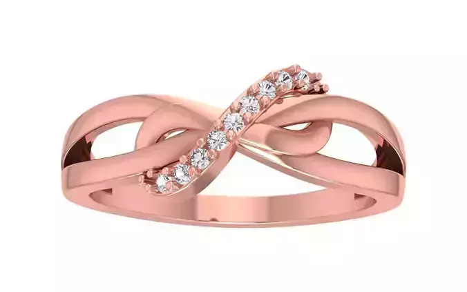 Solitaire Band Ring 3dm STL OBJ FBX Renders Details 3D print model