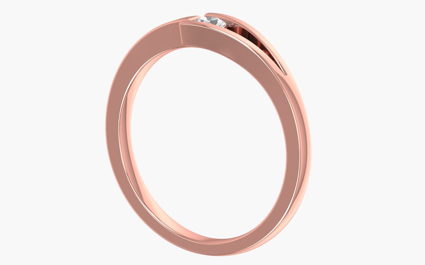 Solitaire Band Rings 3dm STL OBJ FBX Renders Details 3D print model_2