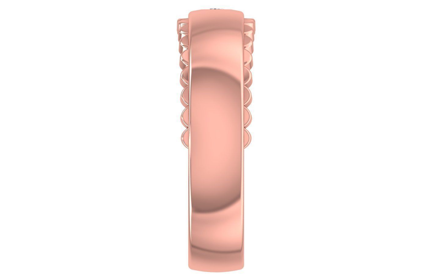 Solitaire Band Rings 3dm STL OBJ FBX Renders Details 3D print model_2