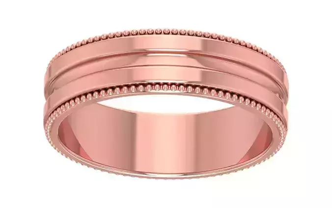 Solitaire Women Band Ring 3dm STL OBJ FBX Renders Details