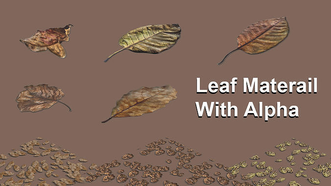 Leaf Materials With Alpha Vol 2 Texture