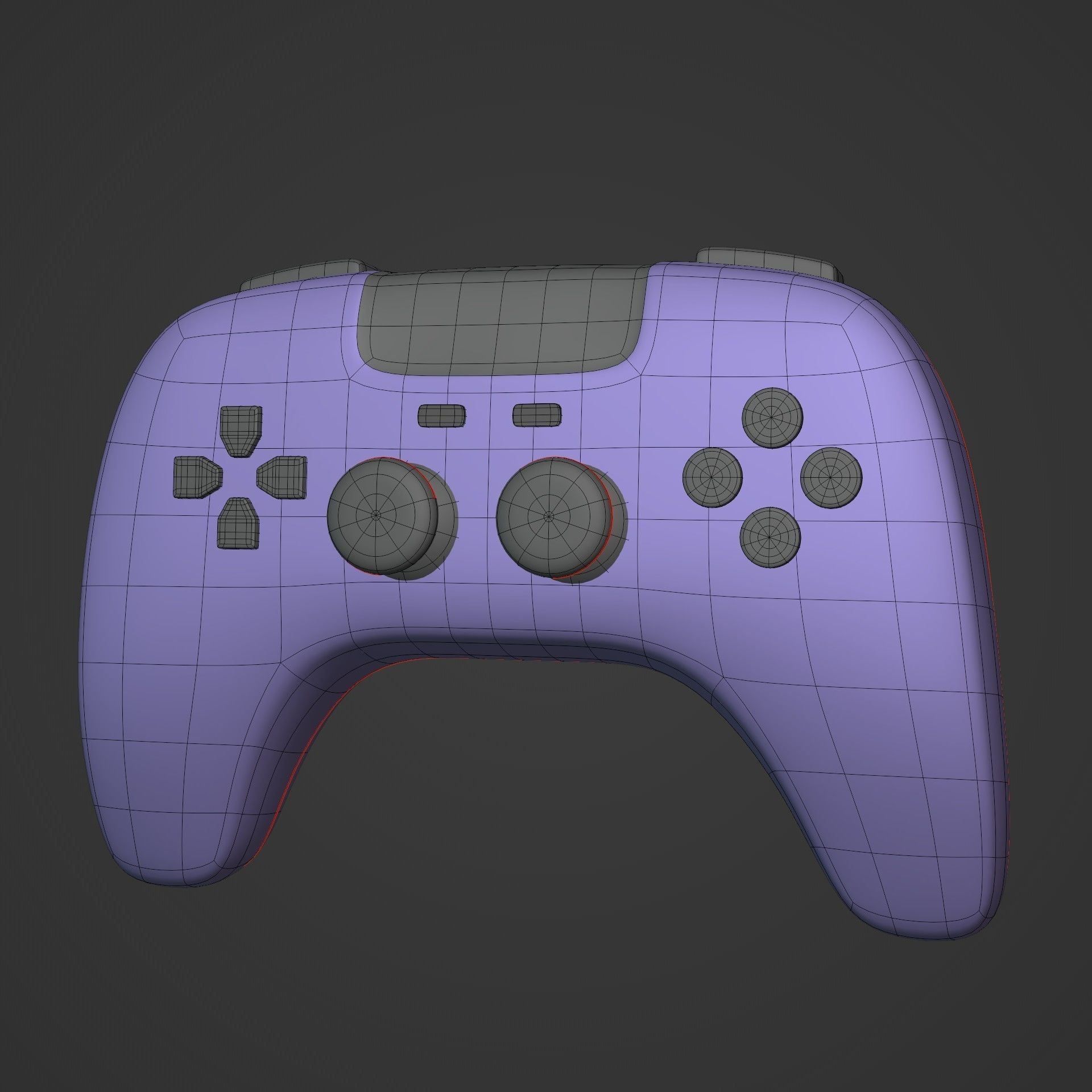 Game Controller Low-poly 3D model_2